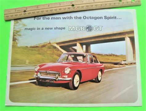Mg Mgb Gt Introduction Dlx Color Catalog Brochure Pg St Year