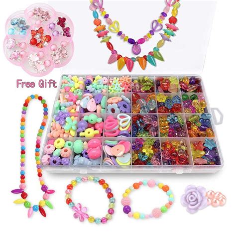 Fun Little Toys 2000 Pcs Beads Jewelry Making Kits For Girls Diy Arts