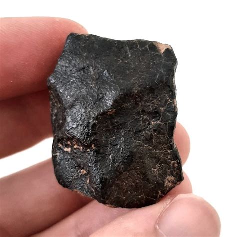 Eucrite Meteorite With Fusion Crust Rock From Asteroid Catawiki