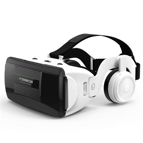 shinecon vr box imax giant screen virtual reality glasses with headset g06eb black