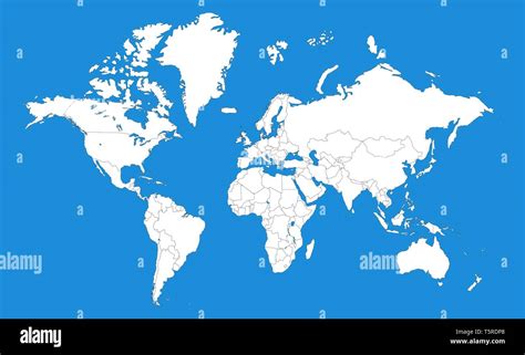 Political Map Of The World Template Woldmap Background With Editable