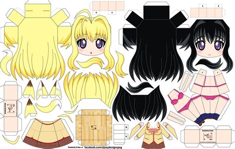 Papercraft Sencillos De Los Dibujos Japoneses Anime Manualidades A