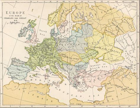 Карта Европы в разные времена 814 1907 года Gorbutovich — Livejournal