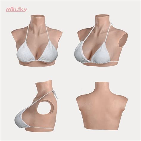 Buy Minaky Silicone Breastplate Fake Boobs Realistic B H Cup Breast