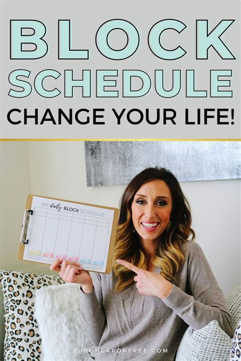 The Block Schedule System Life Changing Fun Cheap Or Free Block
