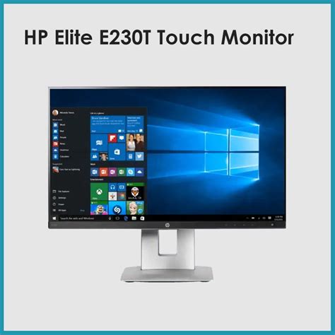 Hp Elite E230t Touch Monitor State Technologies