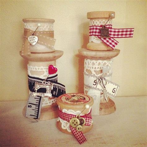 Decorated Spools Spool Crafts Wooden Spool Crafts Wooden Spools