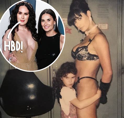 Rumer Willis Celebrates Mom Demi Moore S Birthday With Cute Striptease Throwback Perez Hilton