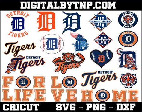 Detroit Tigers Svg Mlb Svg Bundle Sports Logo Baseball Cricut Cutting File Vector Clipart