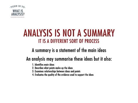 What Is Analysis Video