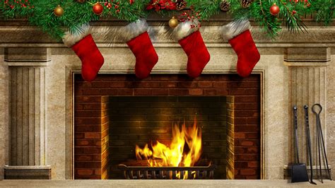 Firelight And Christmas Stockings K Retina Ultra Hd Wallpaper