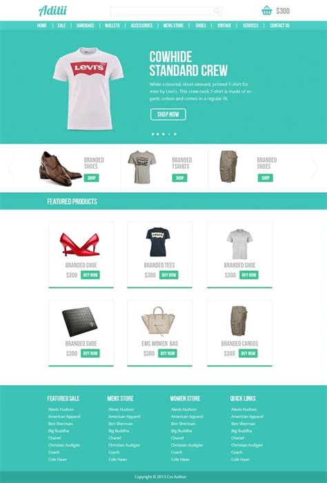 Premium Ecommerce Website Template Psd For Free Download