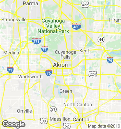 Akron Ohio Zip Code Map Map