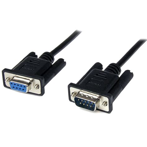 2m Black Db9 Rs232 Serial Null Modem Cable Uk
