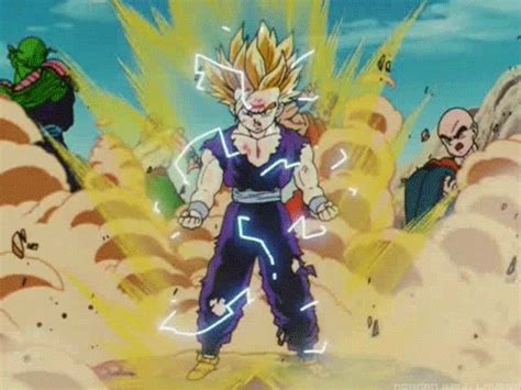 A little was playfully waving to cell. Goku GIF - Find & Share on GIPHY