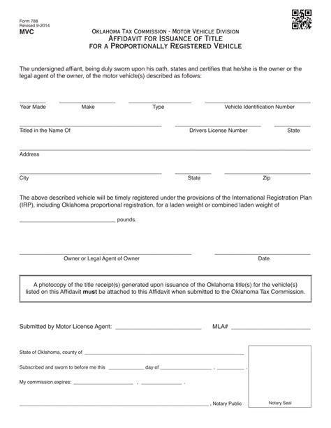Otc Form 788 Fill Out Sign Online And Download Fillable Pdf