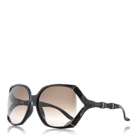 Gucci Bamboo Effect Sunglasses 3508s Black 289554 Fashionphile