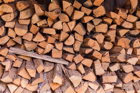 Stacked Firewood Stock Photo Image Of Cavity Detail 107057614