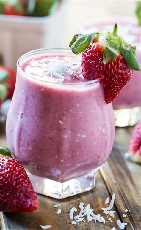 Strawberry Coconut Smoothie Spicy Southern Kitchen