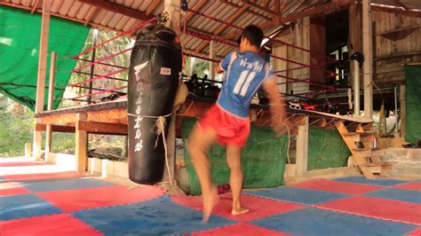 muay thai camp thailand afternoon training session at ao koei beach youtube
