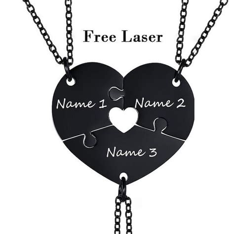 3 Best Friend Necklace Etsy