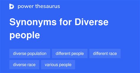 diverse people synonyms 86 words and phrases for diverse people