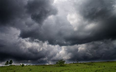 Download Storm Clouds Over The Field Wallpaper Nature By Ahurley