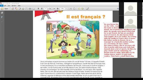 Apprenons Le Francais 3 Class 8 Lesson 2 Translation Youtube