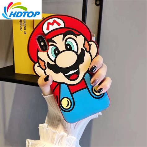 Hdtop 3d Cartoon Coque Super Marios Bros Soft Silicone Case For Iphone