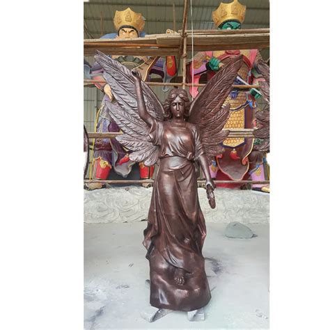Hand Carved Metal Brass Indoor Angel Statue Life Size Bronze Statue