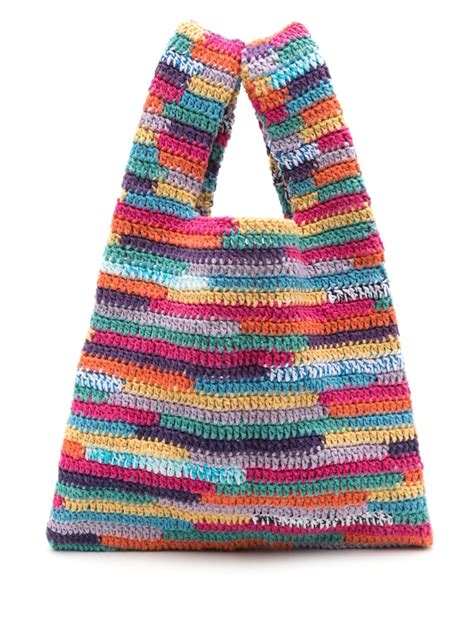 Nannacay Michela Crochet Knit Tote Bag Farfetch