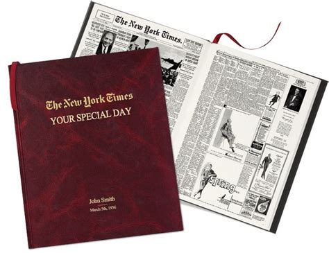 Sports memorabilia for all your favorite games and teams. New York Times Your Special Day Book | Hardbound book ...