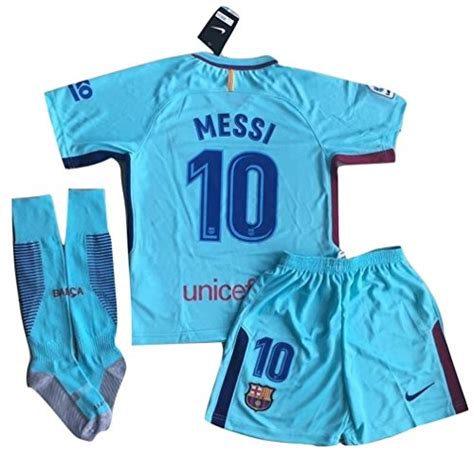 New 20172018 Messi 10 Fc Barcelona Nike Away Jersey Shorts And Socks