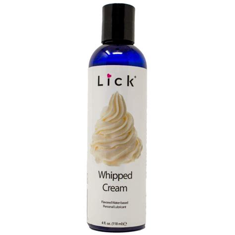 Buy Lick Whipped Cream Flavored Lick Water Based For Couples 4 Oz Edible Lubricant With All