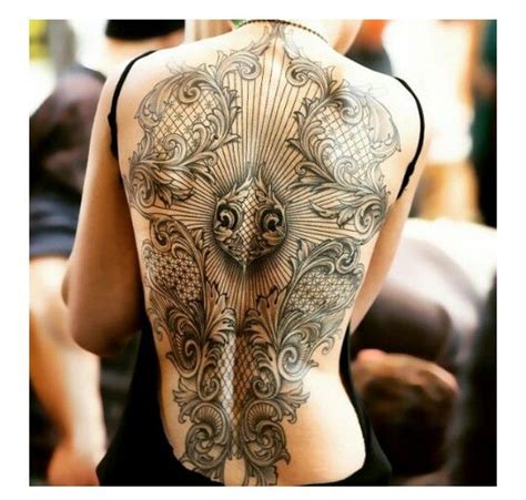 Crazy cool back piece | Back tattoo women, Tattoos