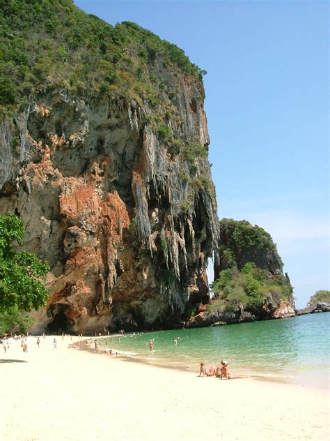 Ao Phra Nang The Beach And Cliff At Ao Phra Nang Beach Steve
