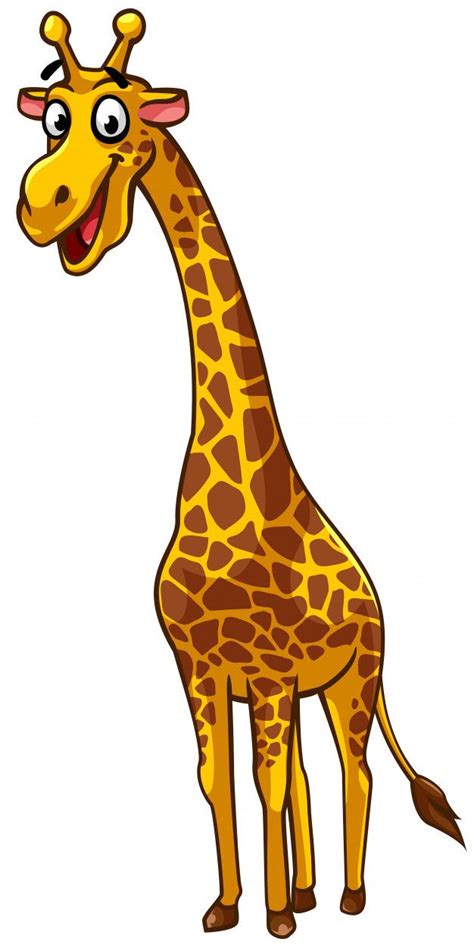 Giraffe Cartoon Style Animal Illustration Giraffe Images Giraffe