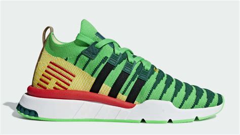 The dragon ball z x adidas collection will include special colorways/iterations of sever adidas models said to resemble the style and motif of certain dragon ball z characters. Dragon Ball Z x Adidas EQT Support Mid PK "Shenron ...