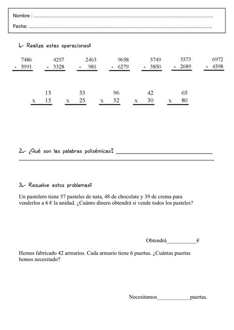 Fichas para imprimir para secundaria. Fichas de matematicas, Primaria matematicas, Matematicas