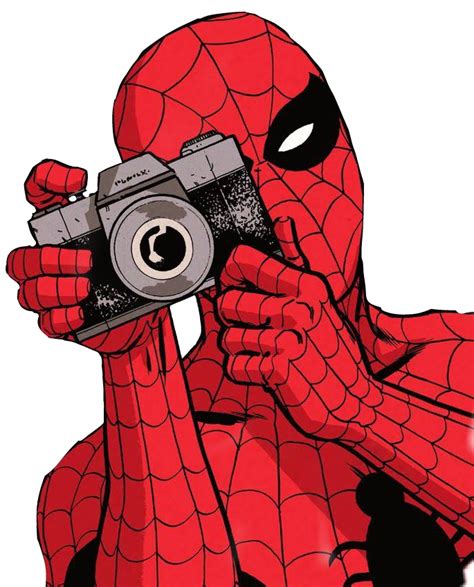 Spiderman Comic Red Spider Camera Sticker By Xixi Ab