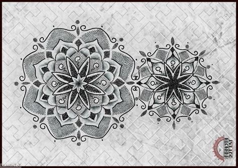 Mandala tattoo: sketches for men - women, style geometry ...