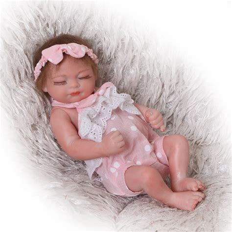Buy 25cm 10inch Realistic Full Body Silicone Dolls Reborn Baby Mini Boy