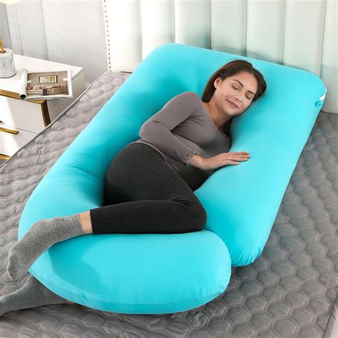 shanna pregnancy pillows oversized u shape full body maternity pillow w removable cover green