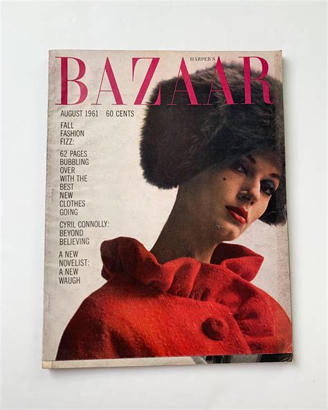 Vintage Harpers Bazaar Magazine August 1961