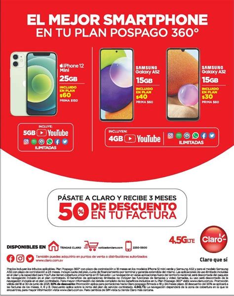 Oferta De Celulares Samsung Y Iphone Pospago En Claro El Salvador 18