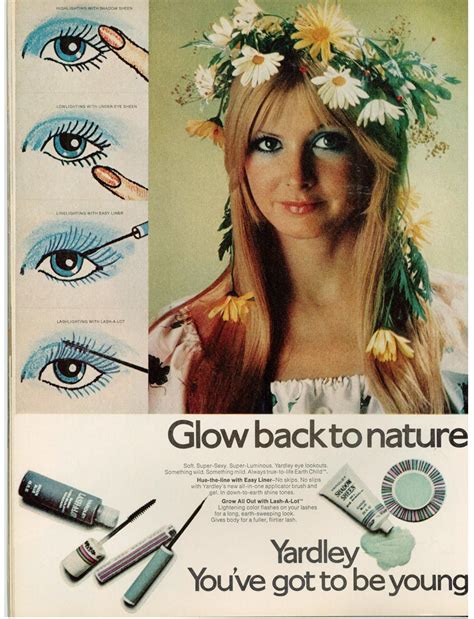 Yardley Of London Vintage 1971 Ad Earth Child Eyes 1970s Makeup