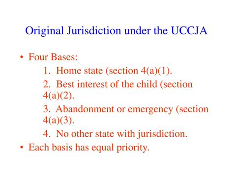 Ppt The Uniform Child Custody Jurisdiction And Enforcement Act