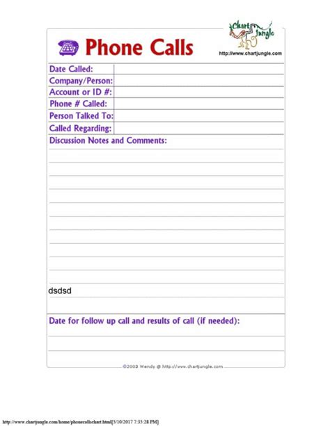 Phone Call Tracking Spreadsheet With 40 Printable Call Log Templates