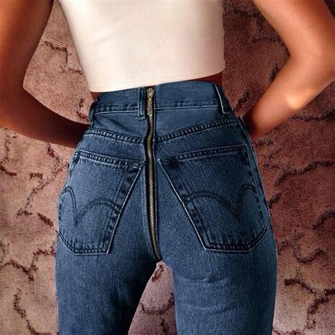 Back End Zipper Jeans Fashion Mode Hip Hop Fashion Lifestyle Fashion 90s Fashion Fashion