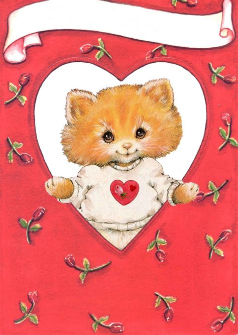 San Valentín Ruth Morehead Tarjetas Postales Cute Frames Concept Art